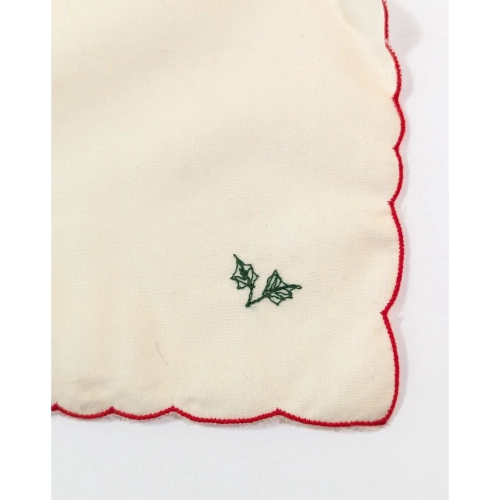 (Lot of 10) Vintage Christmas Bread Basket Liners Roll Cover Bun Warmer Cloth